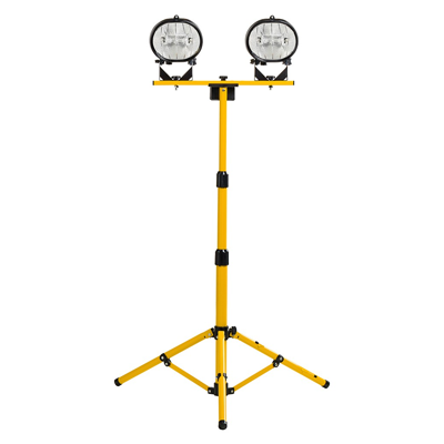 Twin Head Fixed Leg Tripod Flood Light